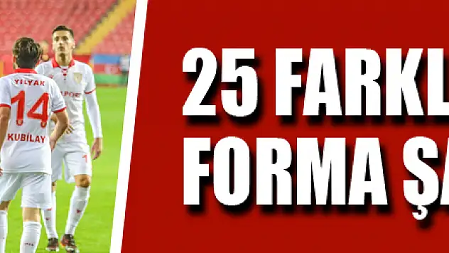 Samsunspor'da 25 farklı futbolcu forma şansı buldu