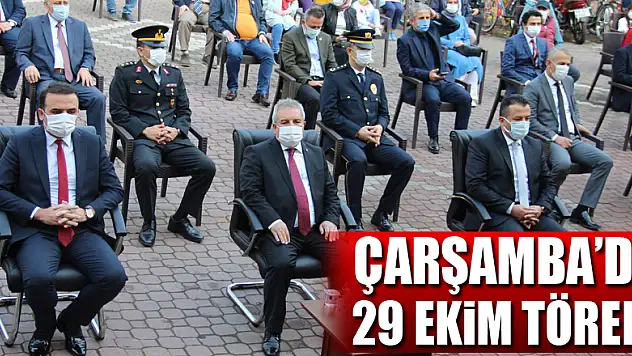 Çarşamba'da 29 Ekim Töreni