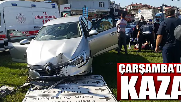 Çarşamba'da Kaza: 3 Yaralı