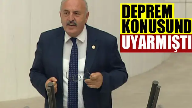 YAŞAR,DEPREM KONUSUNDA UYARMIŞTI