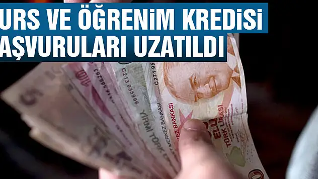 Burs ve öğrenim kredisi başvuruları uzatıldı