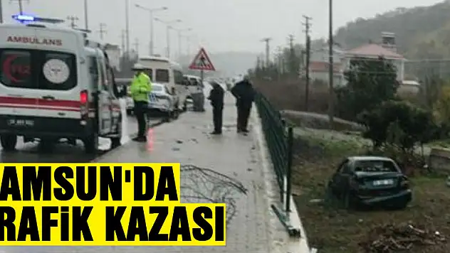 Samsun'da trafik kazası: 2 yaralı