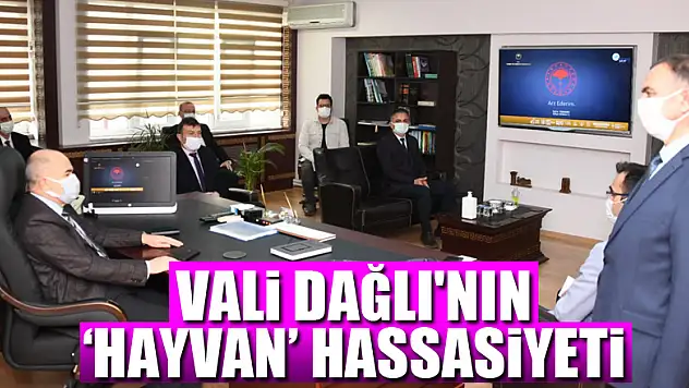 Vali Dağlı'nın 'hayvan' hassasiyeti