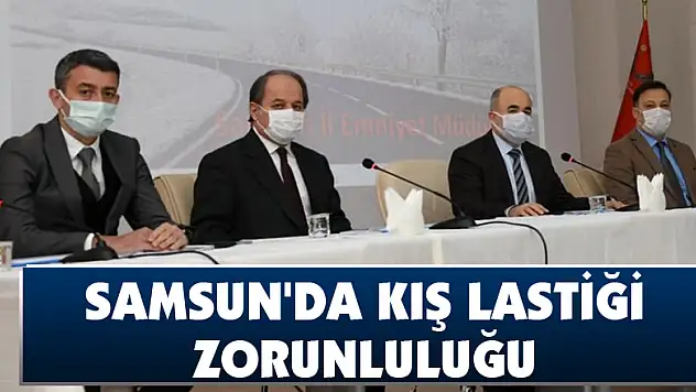 Samsun'da kış lastiği zorunluluğu
