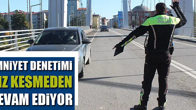EMNİYET DENETİMİ HIZ KESMEDEN DEVAM EDİYOR