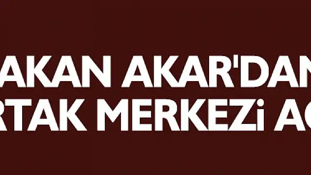 Bakan Akar'dan Türk-Rus Ortak Merkezi açıklamaları