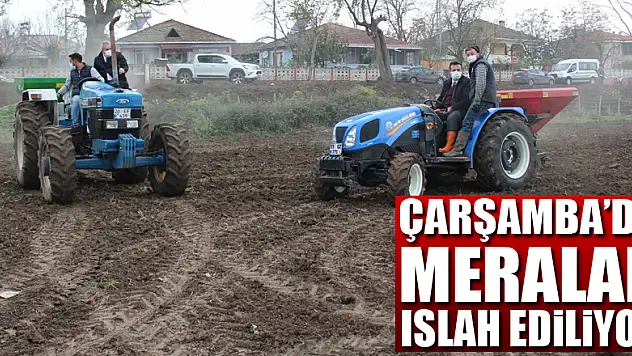 Çarşamba'da meralar ıslah ediliyor