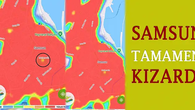 Samsun tamamen kızardı: Mezarlıklar dahi yüksek risk alanı