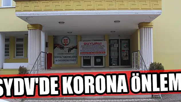 SYDV'de Korona Önlemi