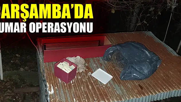 Çarşamba'da Kumar Operasyonu