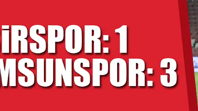 TFF 1. Lig: Balıkesirspor: 1 - Yılport Samsunspor: 3