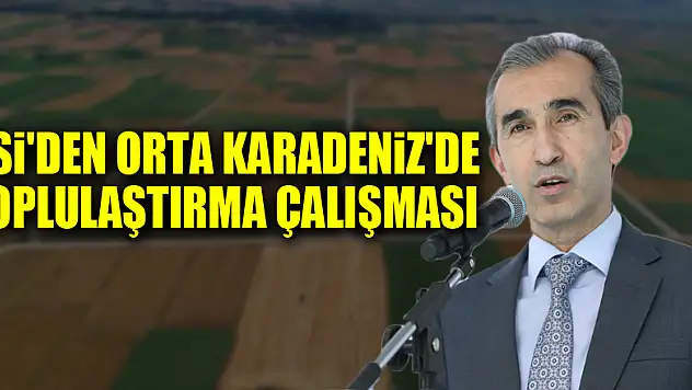 DSİ'den Orta Karadeniz'de toplulaştırma çalışması