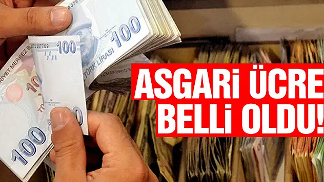 Asgari ücret belli oldu!