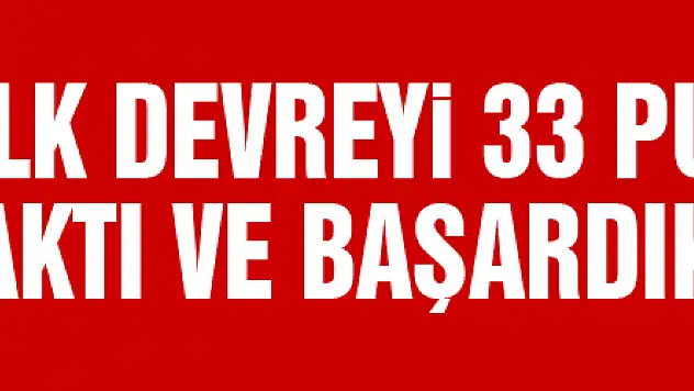 Ertuğrul Sağlam: 'Hedefimiz ilk devreyi 33 puanla kapatmaktı ve başardık'