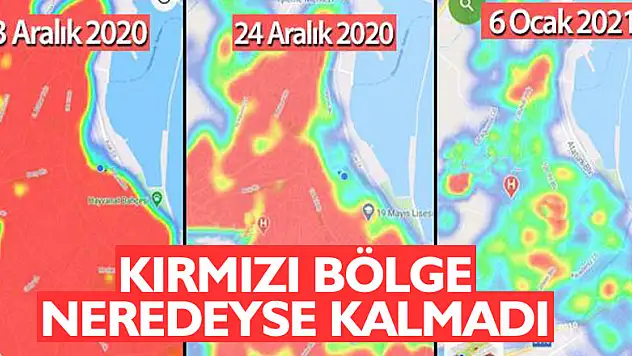 Kırmızı bölge neredeyse kalmadı