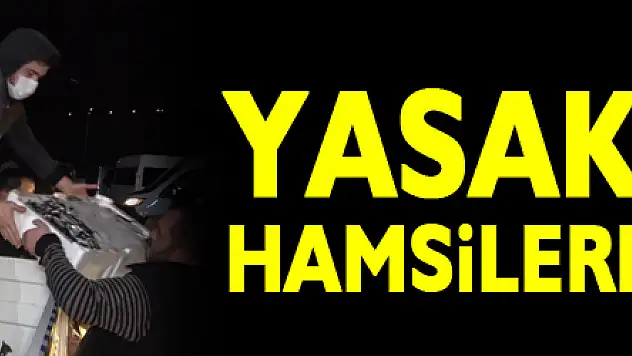 Yasak öncesi hamsilere yoğun ilgi