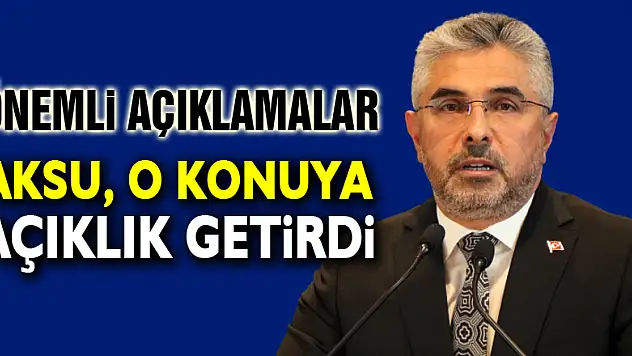AK Parti'li Aksu'dan daire başkanının tutuklanmasına açıklama