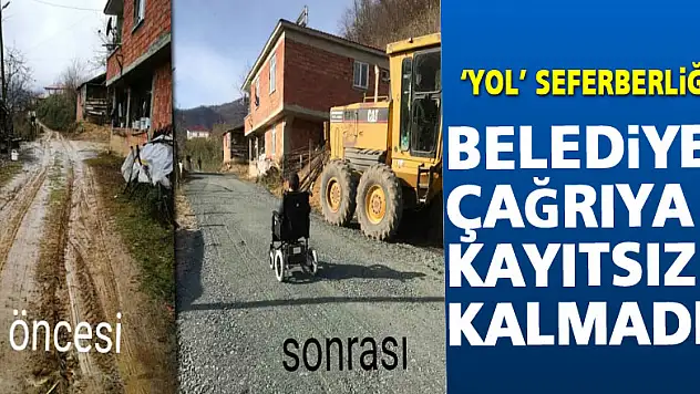 Belediye çağrıya kayıtsız kalmadı!
