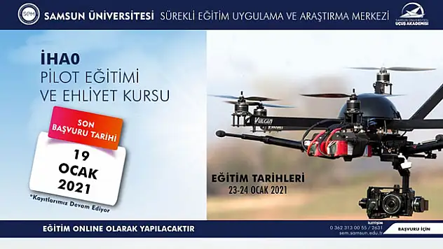 SAMÜ'de İHA eğitimleri başlıyor