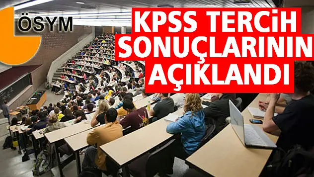 ÖSYM Başkanı Aygün, KPSS-2020/2 Tercih sonuçlarının açıklandığını duyurdu
