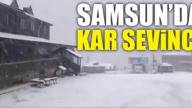 Samsun'da kar sevinci