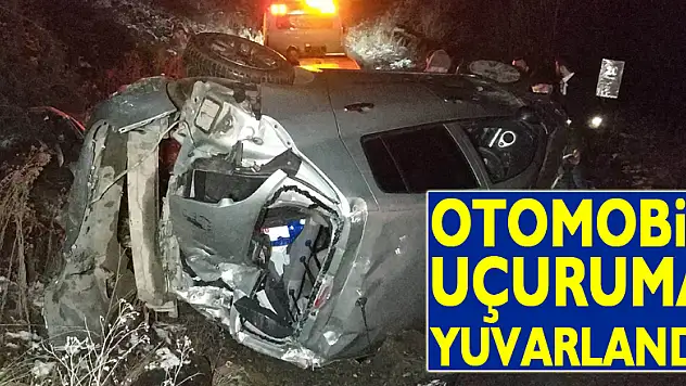 Samsun'da otomobil uçuruma yuvarlandı: 4 yaralı