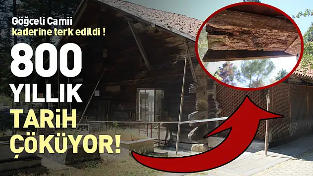 800 Yıllık Tarih Çöküyor ! Göğceli Camii kaderine terk edildi !
