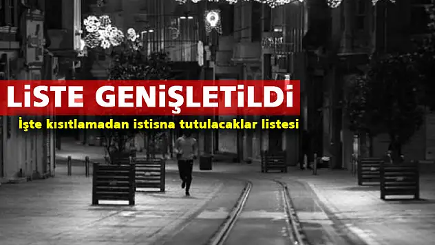Samsun'da kısıtlamadan istisna tutulacaklar listesi genişledi 