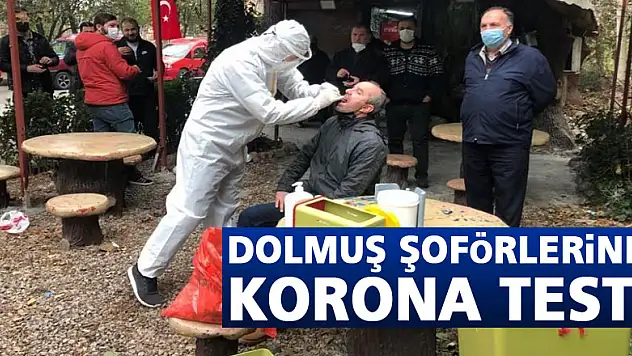 Dolmuş şoförlerine korona testi
