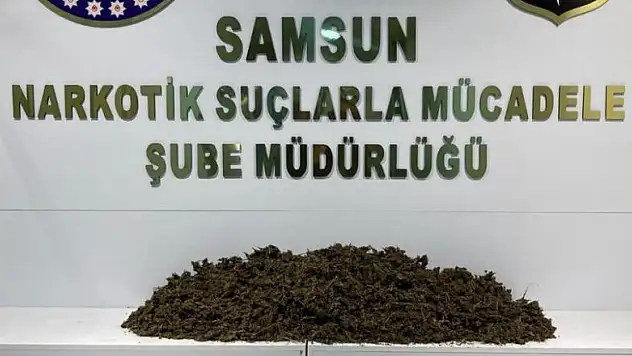 Samsun'da 12 kilo 350 gram esrar ele geçirildi: 2'si kadın 3 gözaltı