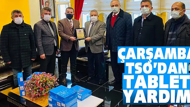 Çarşamba TSO'dan Tablet Yardımı