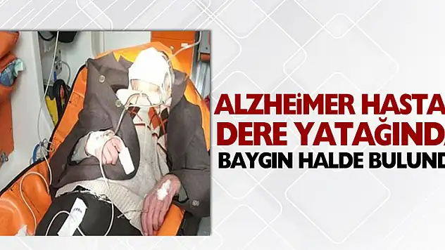 Samsun'da kaybolan Alzheimer hastası dere yatağında baygın halde bulundu