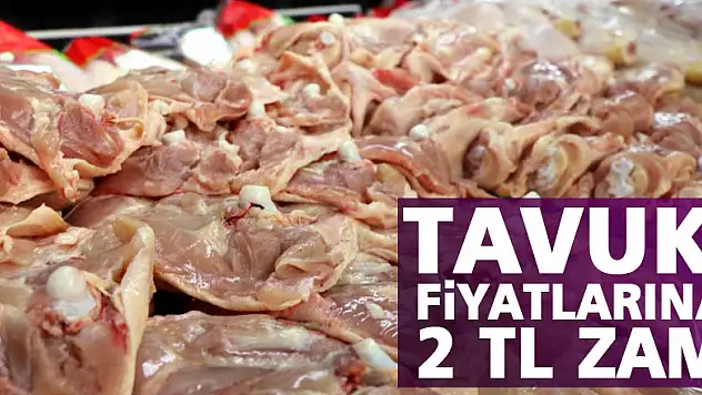 Tavuk fiyatlarına 2 TL zam