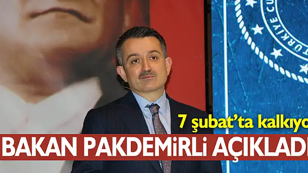 Bakan Pakdemirli: 'Hamsi avcılığında kısıtlama 7 Şubat saat 01.00'den itibaren sona erecek'