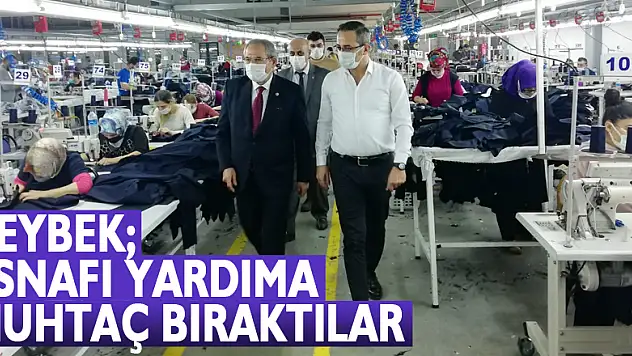ZEYBEK ESNAFI YARDIMA MUHTAÇ BIRAKTILAR