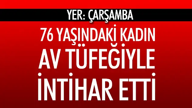 Çarşamba'da intihar 