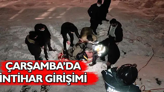 Çarşamba'da İntihar Girişimi