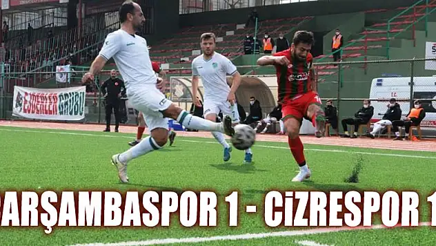 Çarşambaspor 1- Cizrespor 1