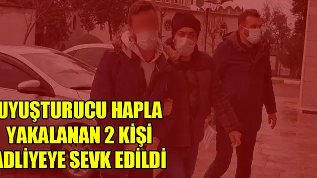 Samsun'da uyuşturucu hapla yakalanan 2 kişi adliyeye sevk edildi