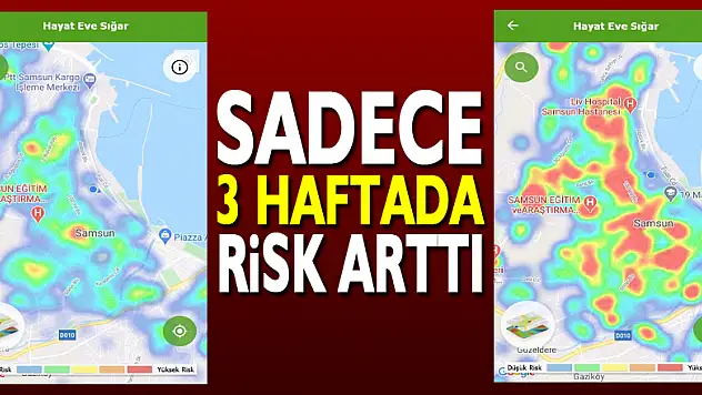 Samsun'da risk artıyor