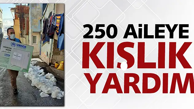 Samsun'da 250 aileye kışlık yardımı
