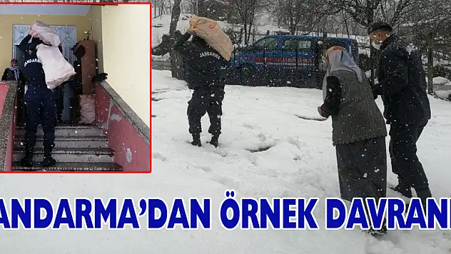 Jandarma'dan örnek davranış