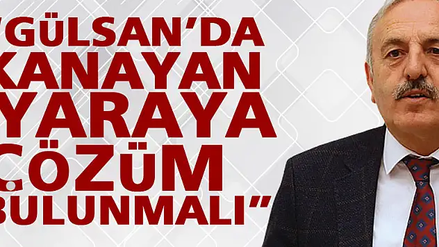 YAŞAR, 'GÜLSAN'DA KANAYAN YARAYA ÇÖZÜM BULUNMALI'
