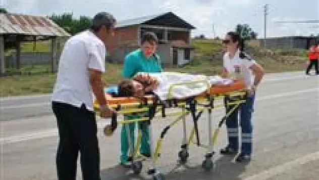 Ambulans helikopter imdada yetişti