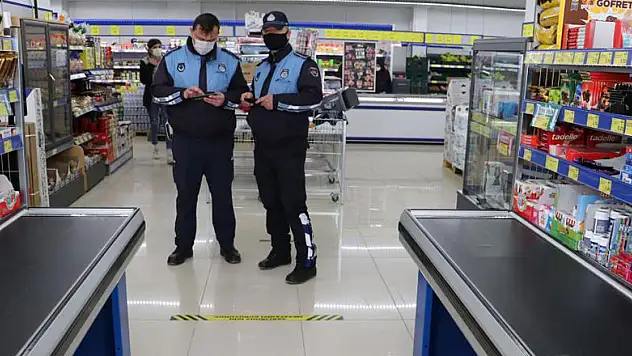 Havza'da marketler denetlendi