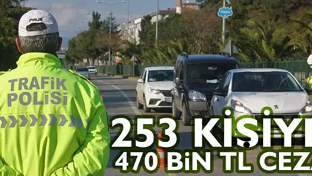 Samsun'da kısıtlamaya uymayan 253 kişiye 470 bin TL ceza