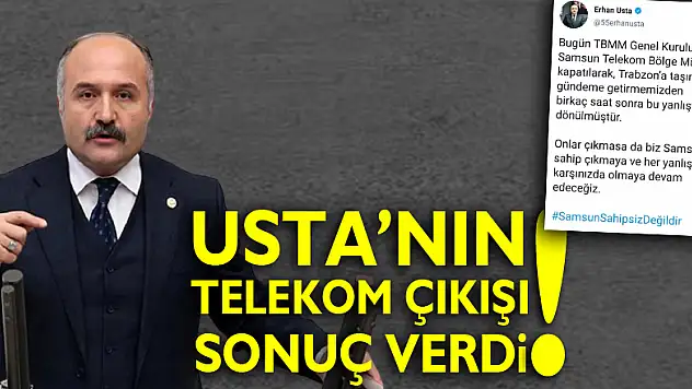 Usta'nın Telekom Çıkışı Sonuç Verdi