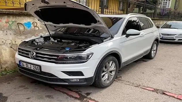 Bafra'da lüks otomobili çalan şahıs yakalanarak tutuklandı