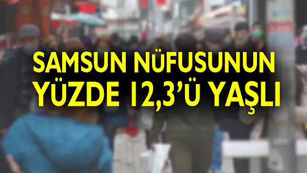 Samsun nüfusunun yüzde 12,3'ü yaşlı