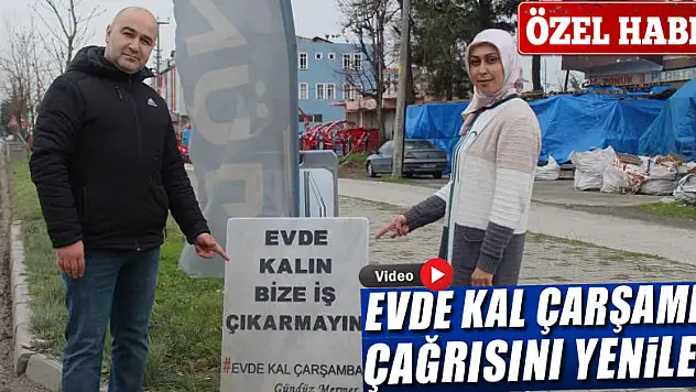 'EVDE KAL'  MEZAR TAŞI İLE TEKRAR ÇAĞRI YAPTI
